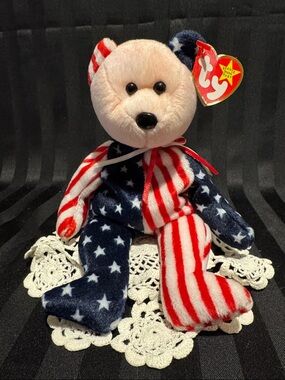 TY Red White and Blue Patriotic Bear